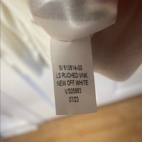 GAP Cream Ruched Blouse - Picture 8 of 13